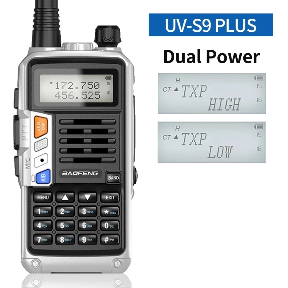 Baofeng UV-S9 PLUS 10W Walkie Talkie Dual Band Long Range VHF UHF Handheld Radio For UV-5R UV-K5 Ham Two Way Radio for Camping - Image 4