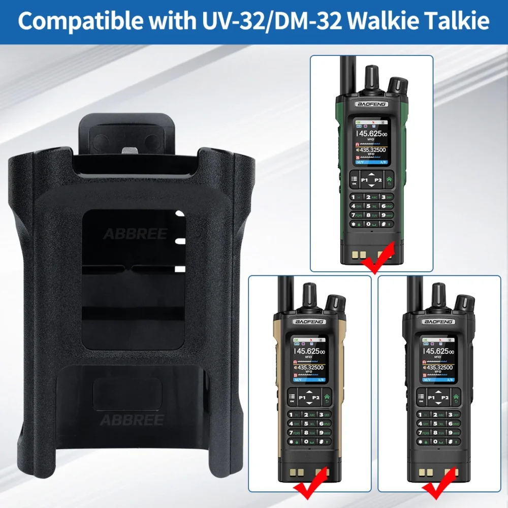Original Belt Clip Hoster For Baofeng DM-32 Walkie Talkie Belt Holster Case UV32 Radio Belt Holder Case with Clip DM32 Accessory - Image 2