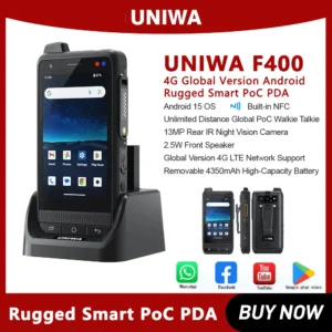NEWEST Uniwa F400 4Inch DMR Digital Waterproof Walkie Talkie ZELLO Smartphone