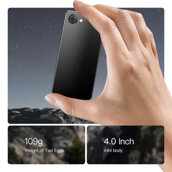 UNIWA Phonemax Q9 Mini Unisoc T606 4G Smartphone 4 Inch QHD 4GB RAM 64GB ROM Mobile Phone Android 14 2000mAh Small Phone Face ID - Image 2