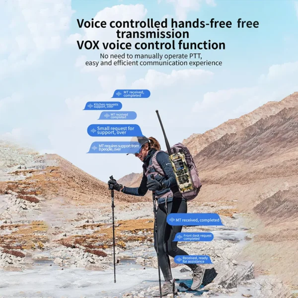 Camouflage BAOFENG UV32 GPS 10W Multi Band Programming Wireless Copy Frequency NOAA Long Range Camping UV-32 Handheld Walkie Talkie - Image 2